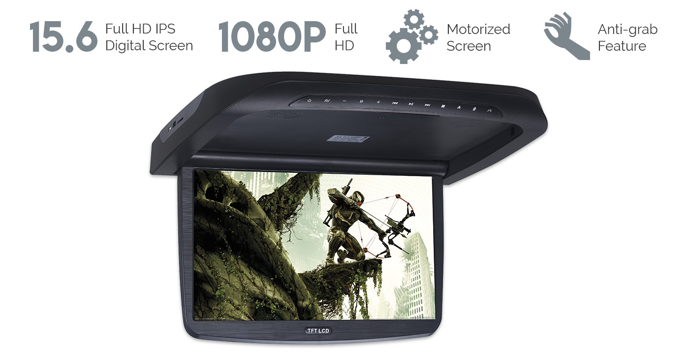 Motorized Roof Mount DVD player 